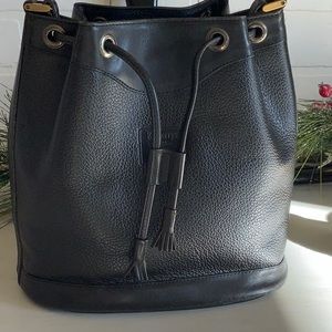 Burberrys Leather Bucket Bag